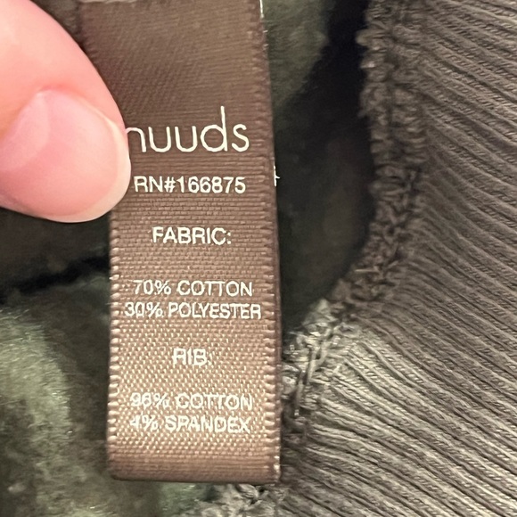 Nuuds Cropped Crewneck Sweatshirt in Olive Size XS - Picture 12 of 14
